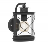 EGLO 94843 Kültéri fali le E27 1x60W fekete Hilburn