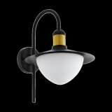 Eglo 97285 Sirmione kültéri fali lámpa, fekete, E27 foglalattal, max. 1x60W, IP44