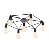 Eglo 97904 Staiti mennyezeti lámpa, fekete, E27 foglalattal, max. 7x60W, IP20
