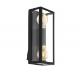EGLO 98273 kültéri fali lámpa E27 2x60W fekete Alamonte1
