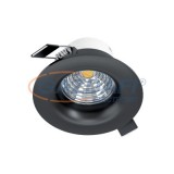 EGLO 98607 LED süllyesztett spot lámpa 6W 2700K 8, 8cm fix fekete SALICETO
