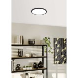 Eglo 98871 Fueva Flex LED panel, süllyesztett, 22,5cm, fekete, kör, 2800 lm, 4000K természetes fehér, beépített LED, 22W, IP20, 225mm átmérő