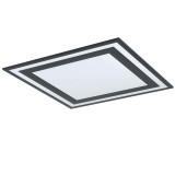 Eglo 99039 Savatarila mennyezeti lámpa, fekete, 4600 lm, 4000K természetes fehér, beépített LED, 36W, IP20