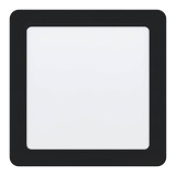 Eglo 99188 Fueva 5 LED panel, fekete, szögletes, 1350 lm, 4000K természetes fehér, beépített LED, 11W, IP20, 166x166 mm