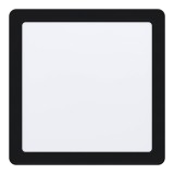 Eglo 99189 Fueva 5 LED panel, fekete, szögletes, 2100 lm, 4000K természetes fehér, beépített LED, 17W, IP20, 216x216 mm