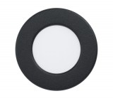 EGLO 99213 LED beltéri süllyeszthető lámpa 2,7W 8, 6cm 4000K fekete IP44 Fueva5