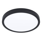 Eglo 99235 Fueva 5 LED panel, fekete, kör, 2500 lm, 4000K természetes fehér, beépített LED, 20,5W, IP20, 285mm átmérő
