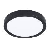 Eglo 99263 Fueva 5 LED panel, fekete, kör, 2000 lm, 3000K melegfehér, beépített LED, 17W, IP20, 210mm átmérő