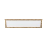 Eglo 99437 Piglionasso mennyezeti lámpa, rusztikus fa hatású kerettel, 128 x 38,5cm, fa, 4700 lm, 4000K természetes fehér, beépített LED, 32W, IP20