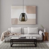 Eglo 99661 Curasao 1 ágú függeszték, arany színű díszítéssel, fekete, E27 foglalattal, max. 1x40W, IP20