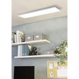 Eglo 99729 Urtebieta LED panel, mennyezetre szerelhető, 119,5x29,5cm, fehér, szögletes, 4700 lm, 4000K természetes fehér, beépített LED, 32W, IP20, 295x1195 mm