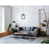 Eglo 99795 Libertad 1 ágú függeszték, fa részletekkel, fekete, E27 foglalattal, max. 1x40W, IP20