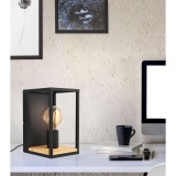 Eglo 99796 Libertad fali lámpa, fa részletekkel, fekete, E27 foglalattal, max. 1x40W, IP20