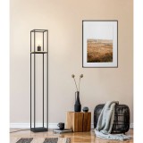 Eglo 99798 Libertad állólámpa, fa részletekkel, fekete, E27 foglalattal, max. 1x40W, IP20