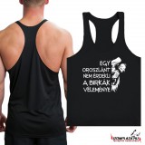 Egy oroszlánt nem érdekli a birkák véleménye - Stringer fekete trikó