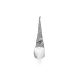 Egy szürke álló manófigura - karácsonyi dekoráció, manó dekor, kerti manó, beltéri manó, karácsonyi manófigura