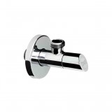 Egyéb 1/2˝-1/2˝ krómozott design sarokszelep, kerek (ropp. gyűrű nélküli)