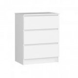 Egyéb 3 fiókos komód fehér 60*77*40 cm