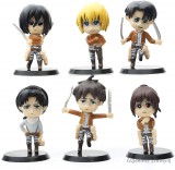 Egyéb 6 db-os Attack on titan figura szett