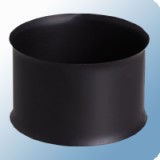 Egyéb Acél füstcső falhüvely 180mm, fekete