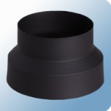 Egyéb Acél füstcső szűkítő 150-120mm, 1mm, fekete