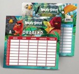 Egyéb Angry Birds órarend 16x17 cm, közepes, kétoldalas, Movie