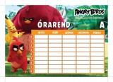 Egyéb Angry Birds órarend 16x23 cm, nagy, kétoldalas, Movie