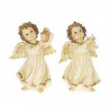 Egyéb Angyal lámpással LED-es álló poly 19,5 cm x 15 cm x 31 cm krém, arany 2 féle