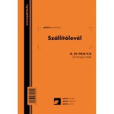 EGYEB BELFOLDI B.10-70/A/V/S A5 25x4lapos álló "Szállítólevél" tömbös nyomtatvány