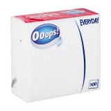 EGYEB BELFOLDI Ooops Everyday 100 lapos 1 rétegű fehér szalvéta (1900695)