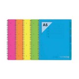 EGYEB BELFOLDI Orna Pro PP A5 120 lapos kockás vegyes színű spirálfüzet (ARD0236FLU)