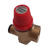 Egyéb Biztonsági szelep 1/2BM-1/2"BM 1/4",manométercsatlakozóval, sárgaréz