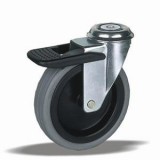 Egyéb Bútorgörgő önbeálló 75 PP gumi futófelület fékes