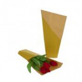Egyéb Csomagolópapír vágott virághoz 17 cm x 8 cm x 30 cm sárga [50 db]