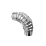 Egyéb D132 × 90° alumínium könyök, tisztítónyílással