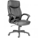 Egyéb Főnöki szék, bőrborítás, fekete lábkereszt, "Hawaii", fekete