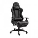 Egyéb Gamer szék lábtartóval, fekete