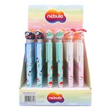 Egyéb Golyóstoll, kék, karácsonyi mintás, Nebulo, sapkás állatok, többféle változat