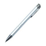 Egyéb Golyóstoll nyomógombos fém ezüst test, Channel, írásszín kék