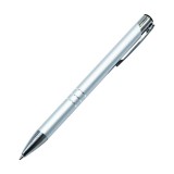 Egyéb Golyóstoll nyomógombos fém ezüst test, Channel, írásszín kék