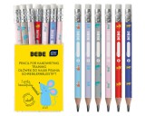 Egyéb Grafitceruza radírral írástanuláshoz, vastag, háromszög test, HB, Interdruk BEBE