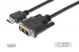 EGYÉB GYÁRTÓ Digitus HDMI connection cable, Type A - DVI(18+1) 3 M DVI-D Fekete