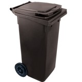 Egyéb Háztartási szemetes kuka, 120 L, "SZÜRKE", kerekes