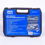 Egyéb IRIS TOOLS SS-108-013 108 darabos dugókulcs készlet (1/4"&1/2") (SS-108-013)