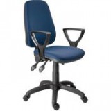 Egyéb Irodai forgószék, szövetborítás, fekete lábkereszt, "1140", sötétkék