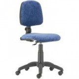 Egyéb Irodai forgószék, szövetborítás, fekete lábkereszt, "Bora", kék