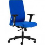 Egyéb Irodai forgószék, szövetborítás, fekete lábkereszt, "BOSTON Standard", kék