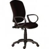 Egyéb Irodai forgószék, szövetborítás, fekete lábkereszt, "Nuvola", fekete