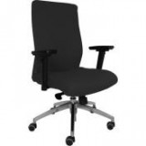 Egyéb Irodai forgószék, szövetborítás, karfás, krómozott lábkereszt, "BOSTON 24", fekete