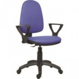 Egyéb Irodai forgószék, szövetborítás, LX karfás, "Megane", kék-fekete